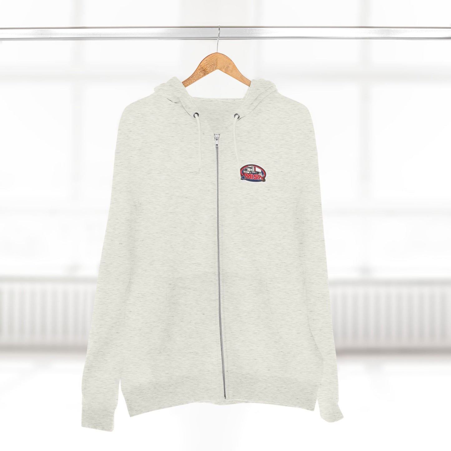 Funny Unisex Zip Hoodie - 'Sir, You Can't Park Here' Graphic Sweatshirt