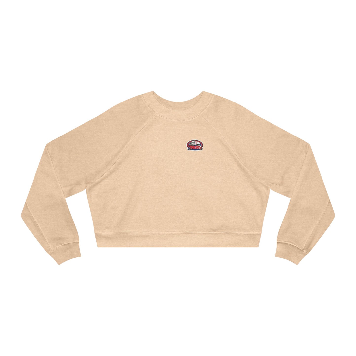 Cozy Women's Cropped Fleece Pullover with Fun Graphic Design | Sir