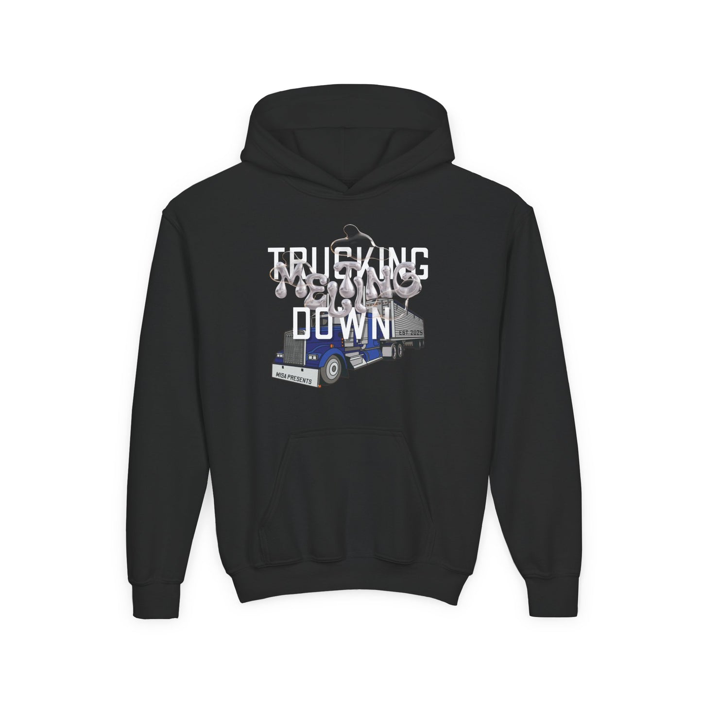 Youth Trucking Hoodie - For Kids of Freight Professionals and Truck Drivers