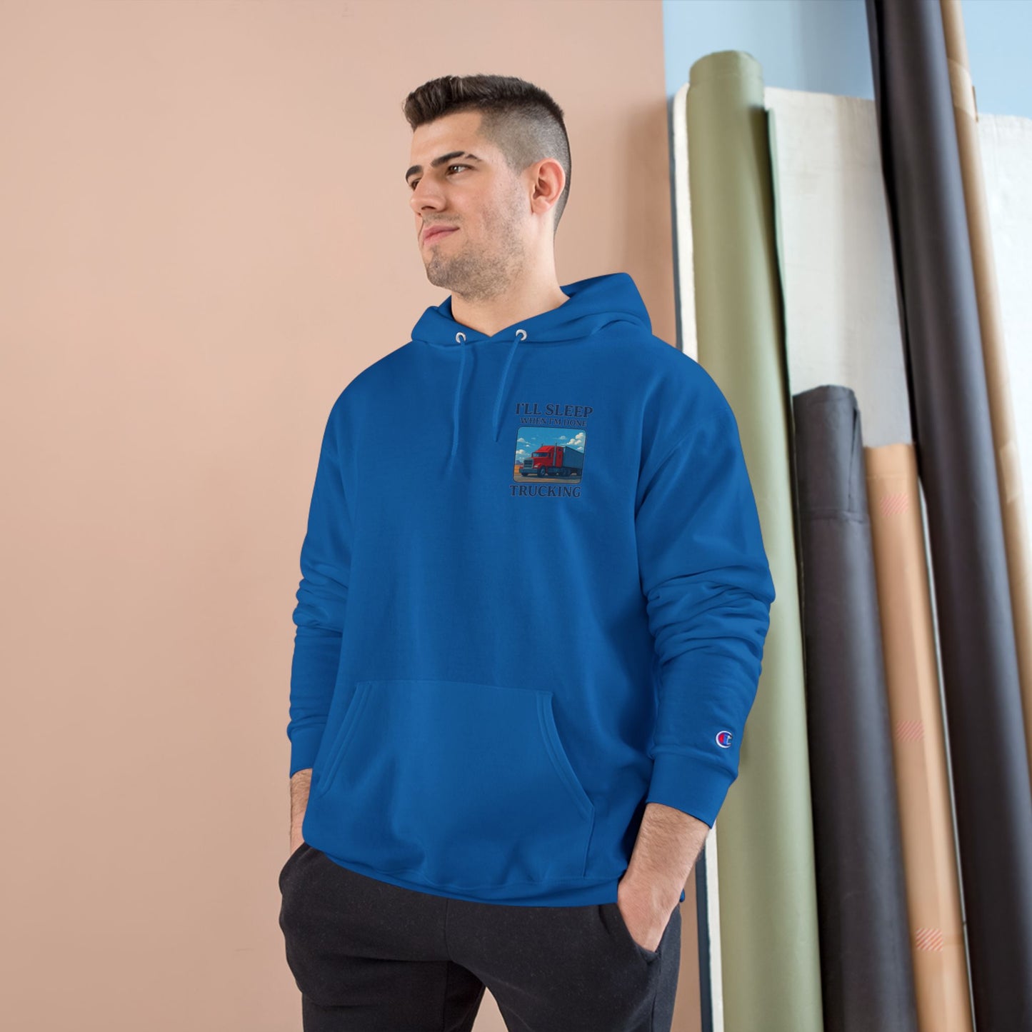 Truck Driver Motivational Hoodie - "I'll Sleep When I'm Done"