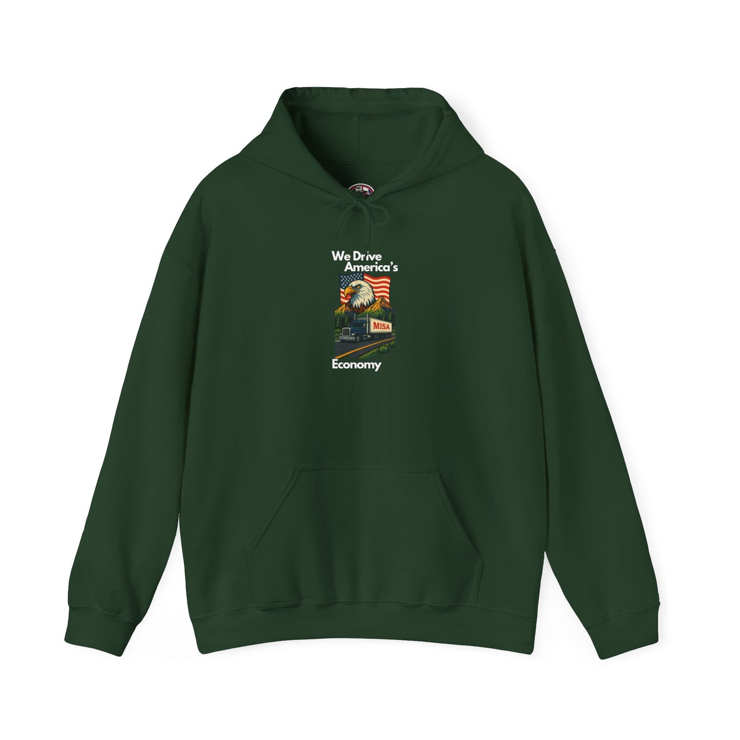 Iconic Vintage Flag Hoodie - Unisex Heavy Blend Sweatshirt We Drive