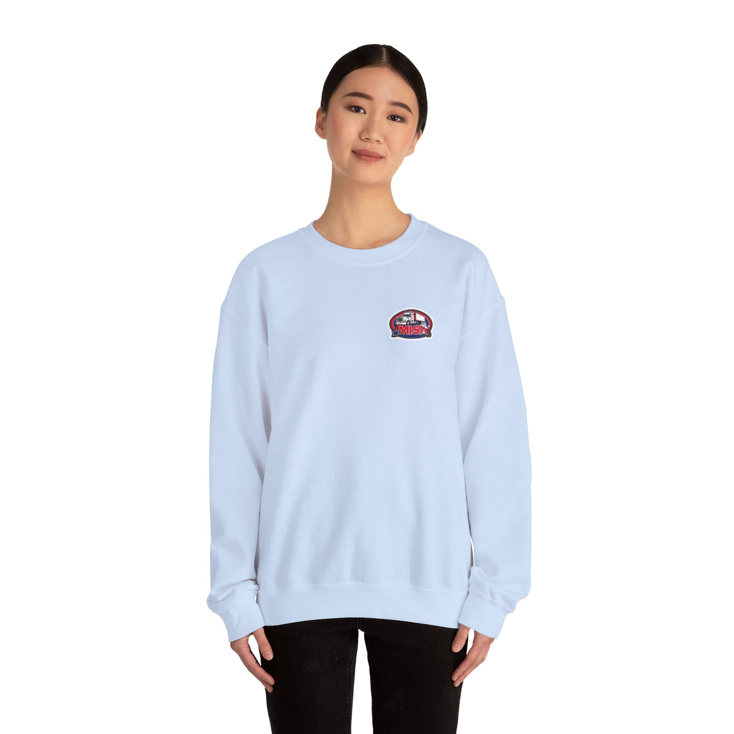 Patriotic Unisex Crewneck Sweatshirt - 'We Drive America's Economy' Design