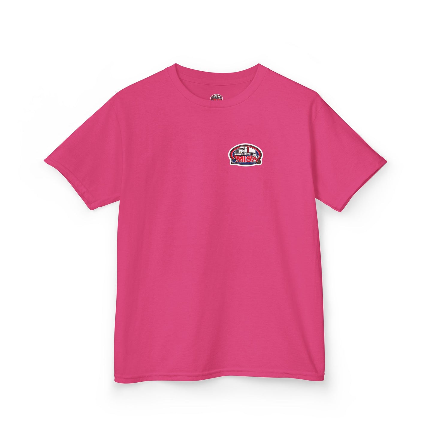 Kids Heavy Cotton Tee - Humorous Truck Parking Tee for Young Adventurers