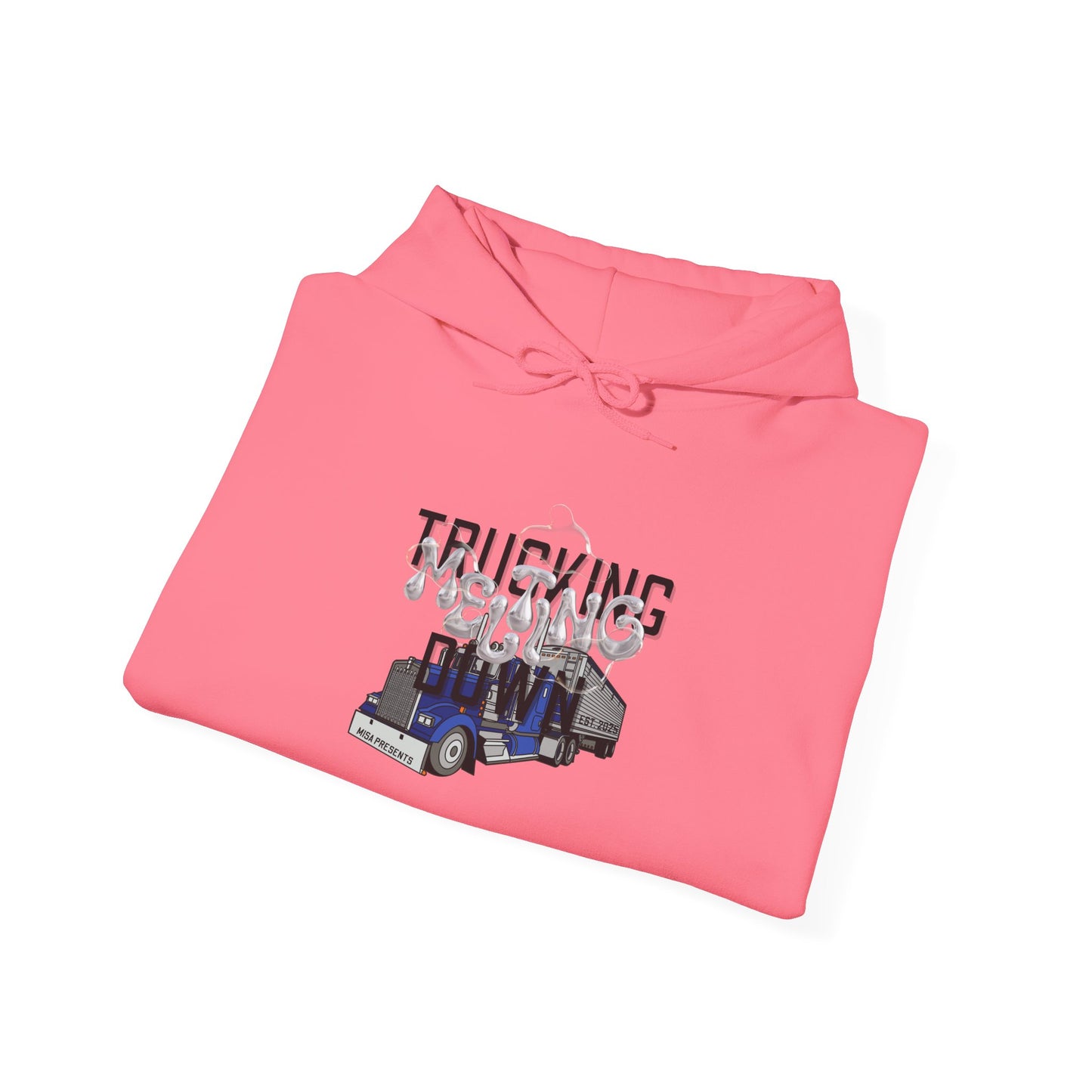 Melting Down Unisex Hoodie - Trucking Design
