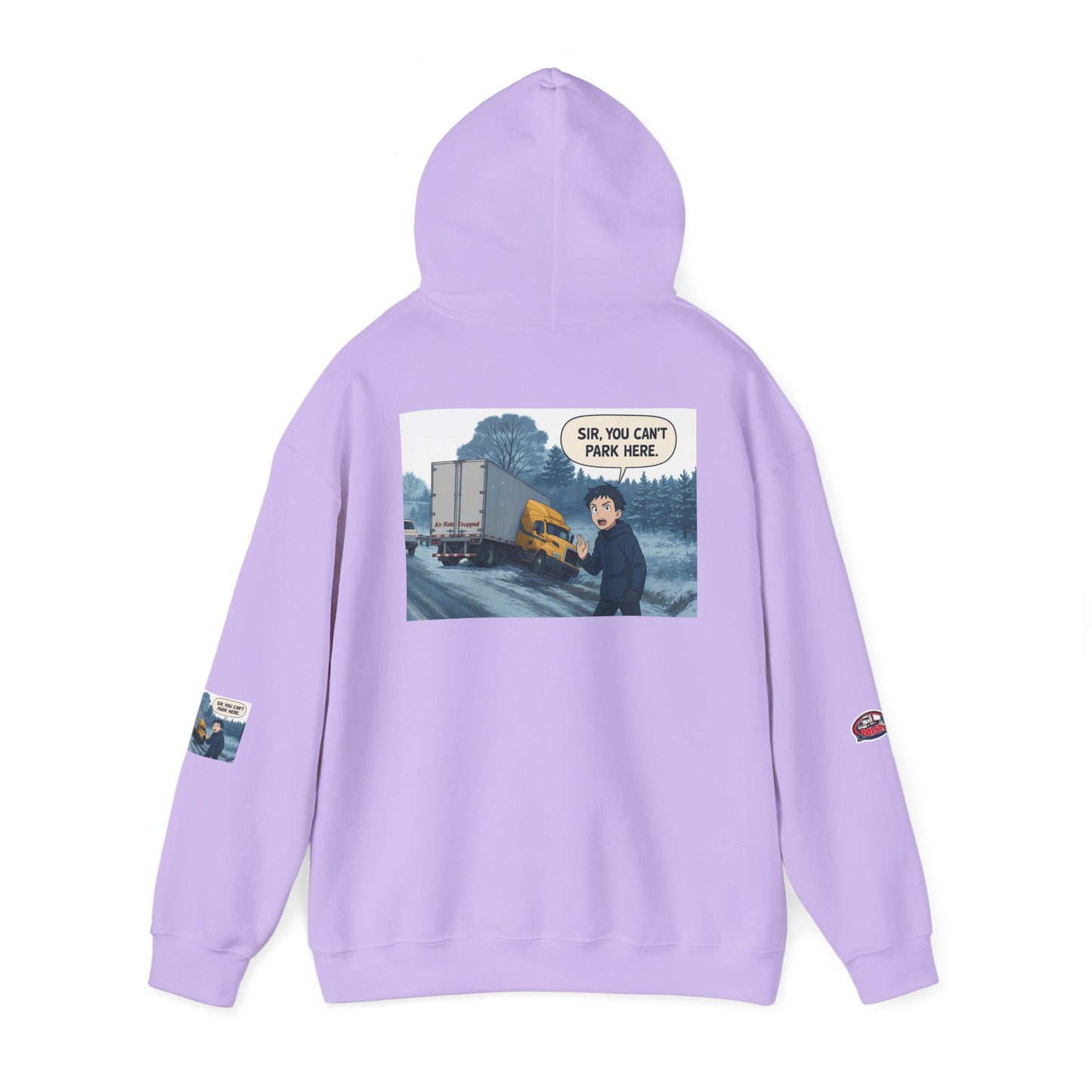 Funny Unisex Heavy Blend™ Hooded Sweatshirt - "You Can't Park Here" Design