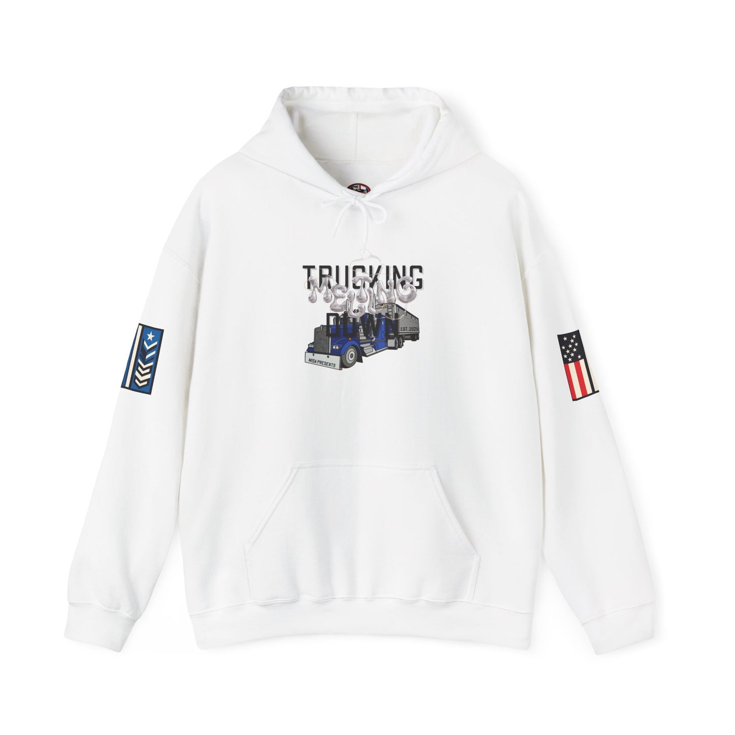 Melting Down Unisex Hoodie - Trucking Design