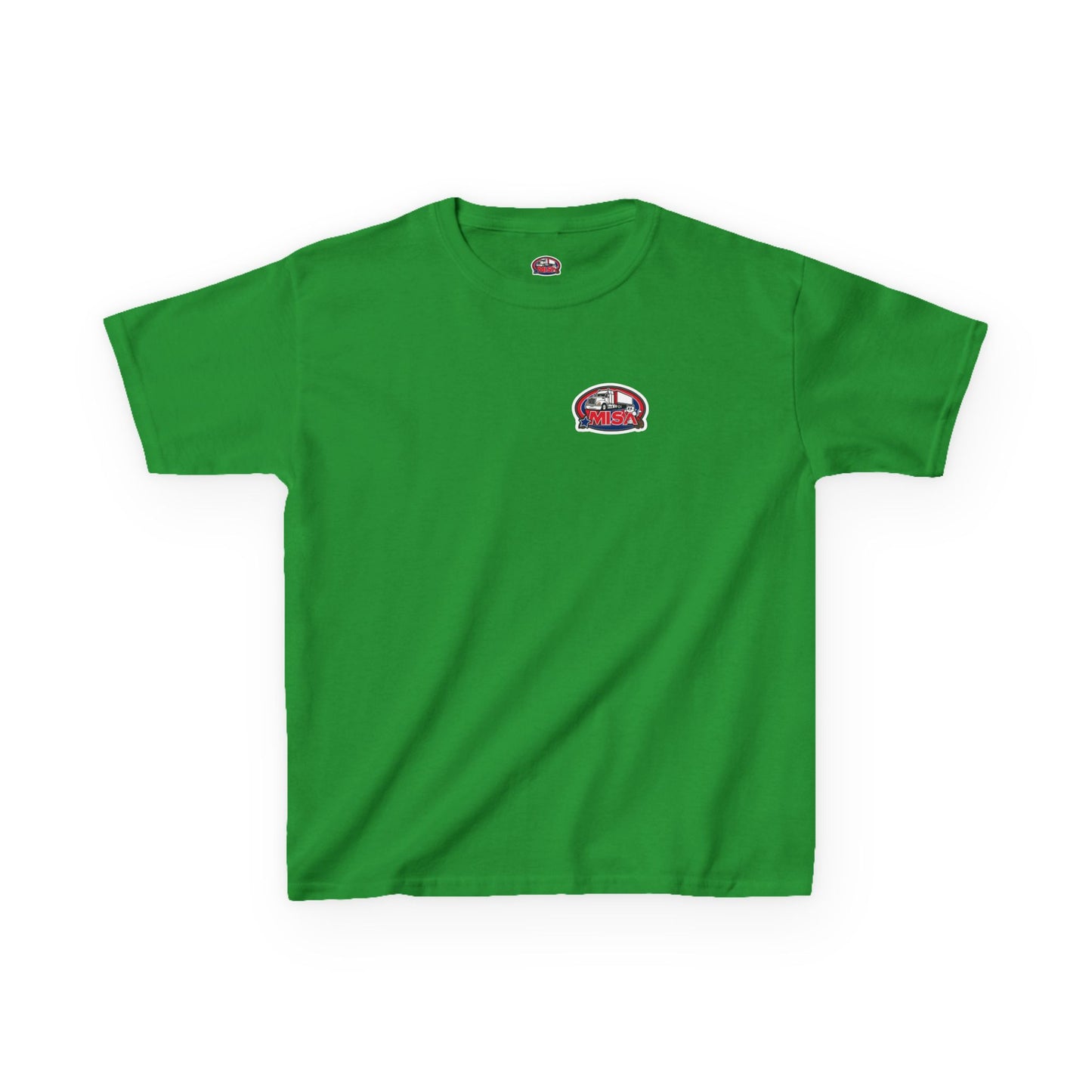 Kids Heavy Cotton Tee - Humorous Truck Parking Tee for Young Adventurers