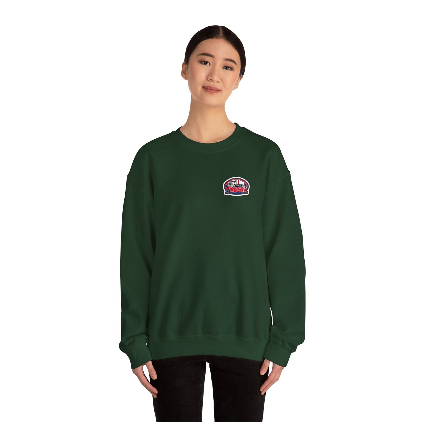 Patriotic Eagle Sweatshirt - Unisex Heavy Blend Crewneck We Drive America's Economy We Drive