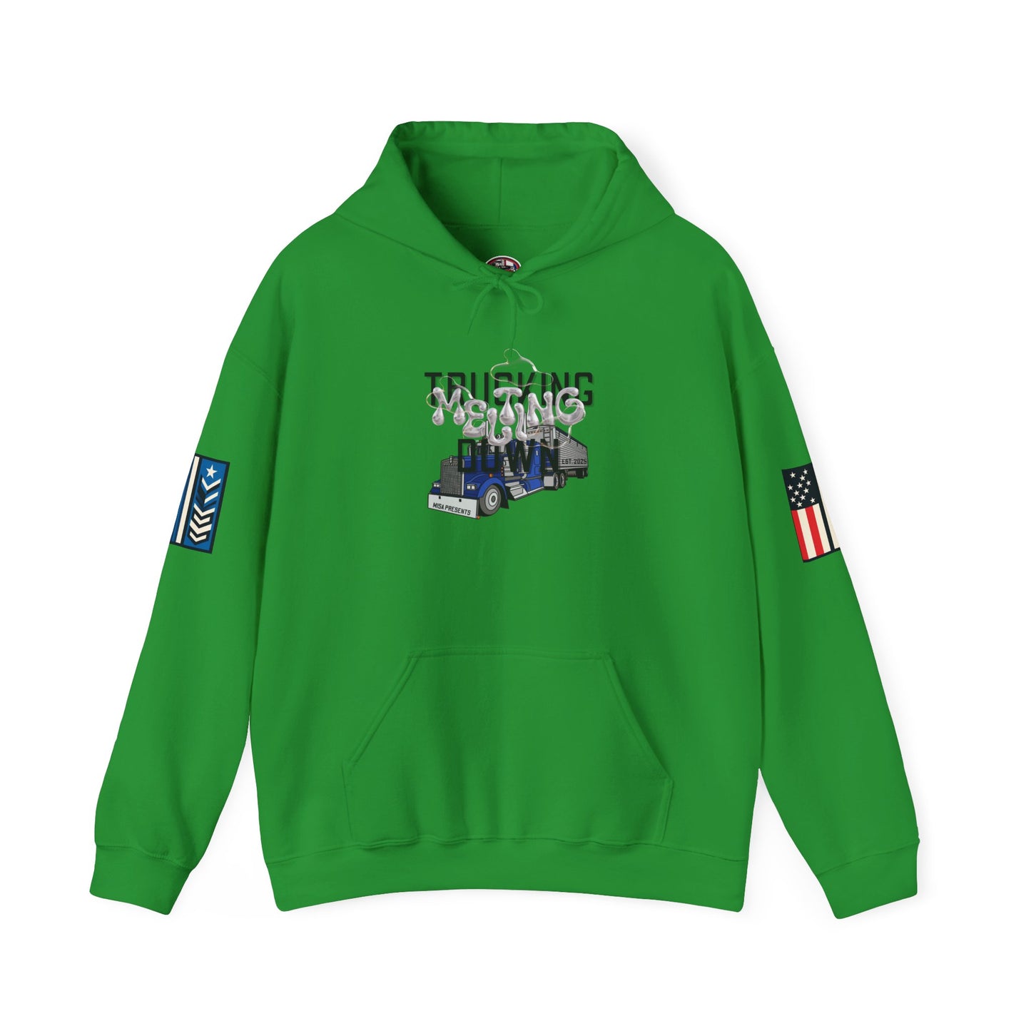 Melting Down Unisex Hoodie - Trucking Design