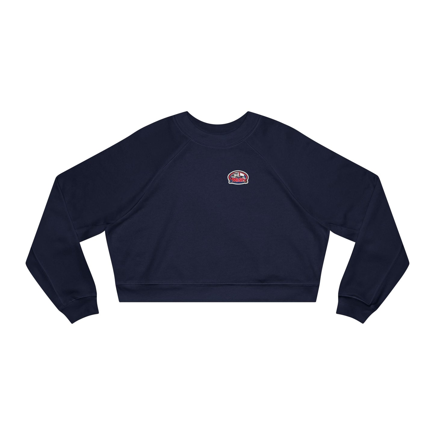 Cozy Women's Cropped Fleece Pullover with Fun Graphic Design | Sir