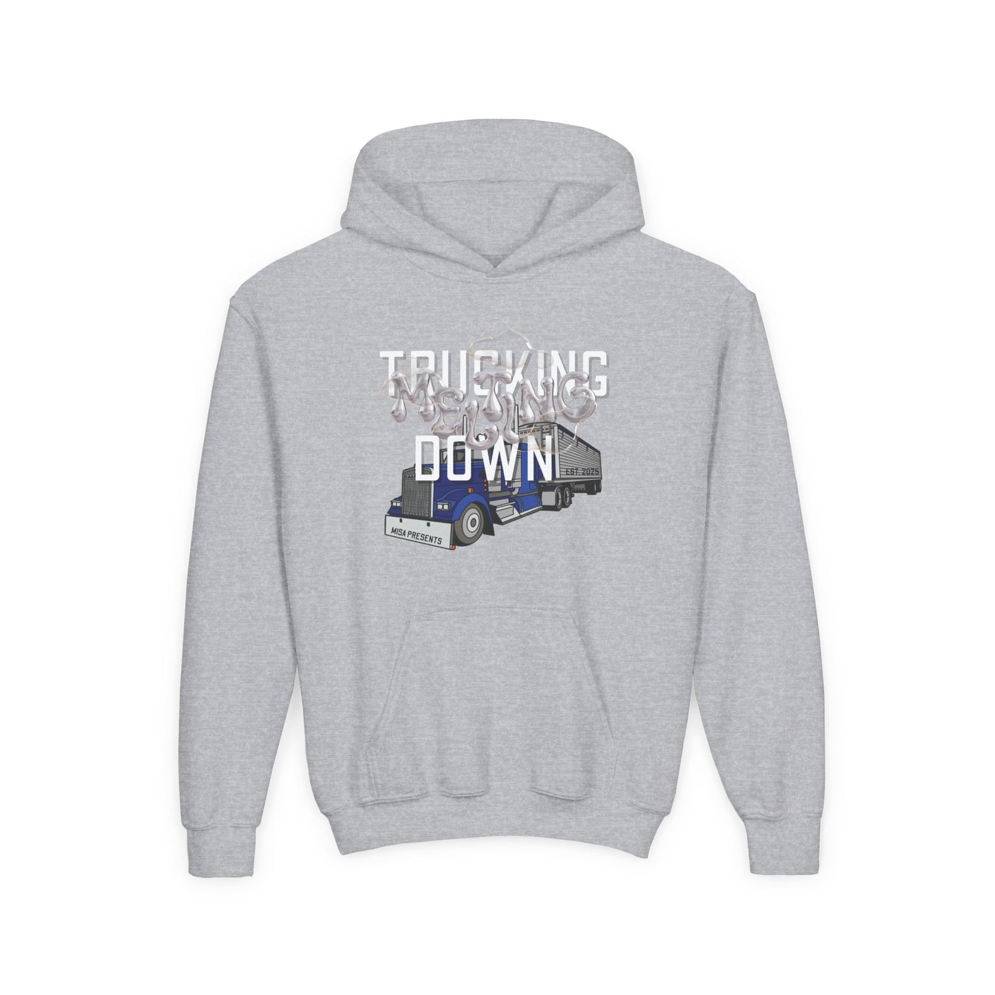 Youth Trucking Hoodie - For Kids of Freight Professionals and Truck Drivers