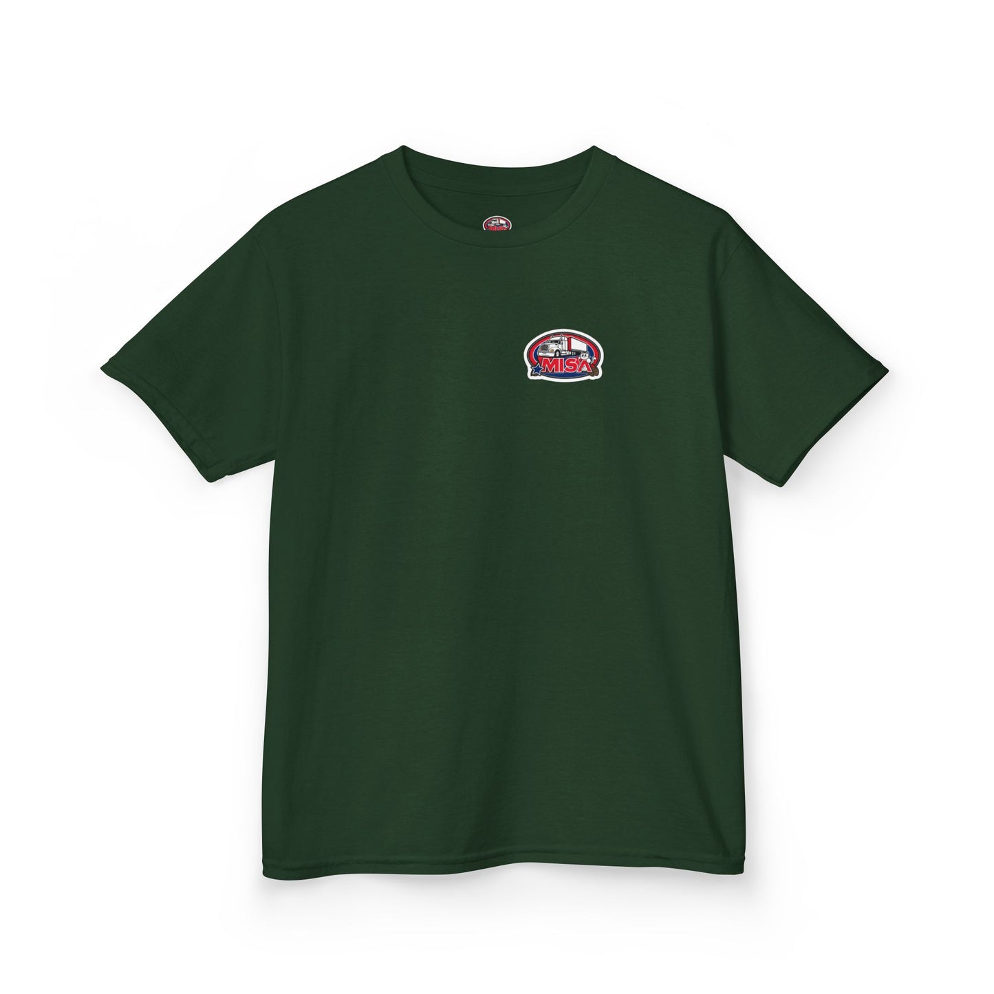 Kids Heavy Cotton Tee - Humorous Truck Parking Tee for Young Adventurers