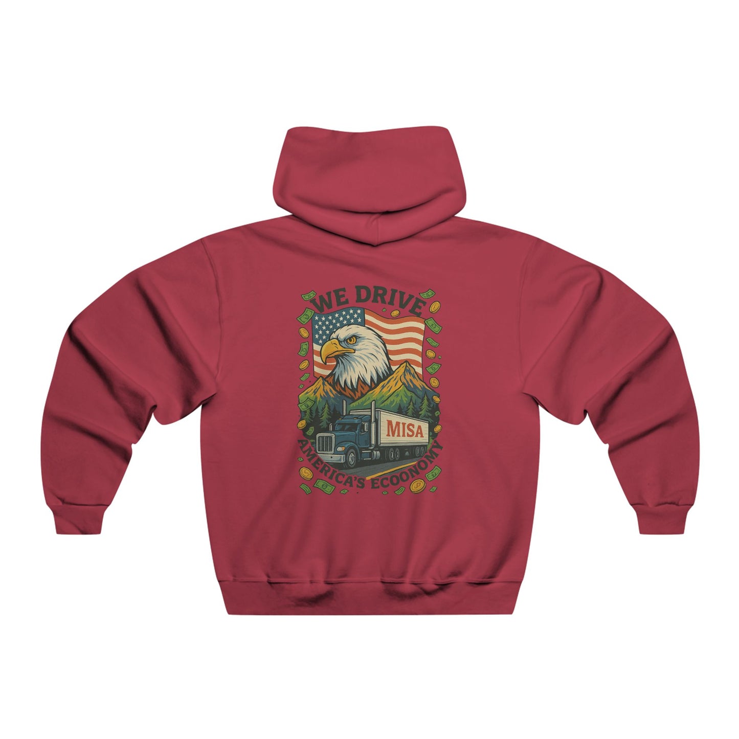 Men's NUBLEND® Hoodie - "We Drive America's Economy" Graphic Sweatshirt