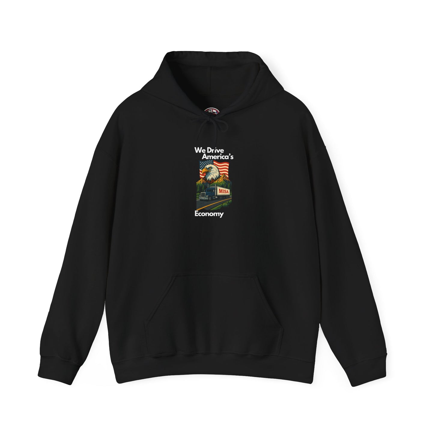 Iconic Vintage Flag Hoodie - Unisex Heavy Blend Sweatshirt We Drive