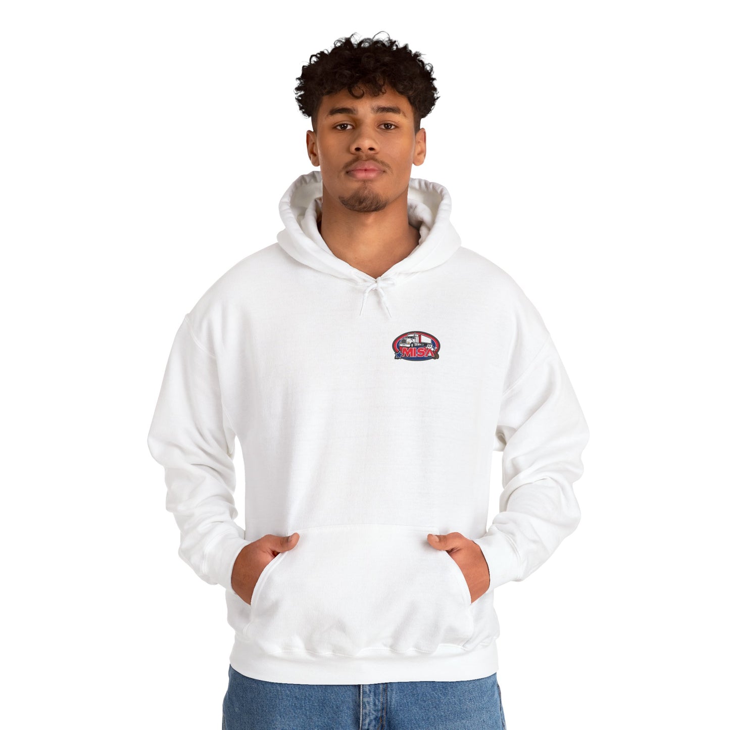 Unisex Heavy Blend™ Hooded Sweatshirt - 'Misa' Vintage Design for Comfort and Style We Drive