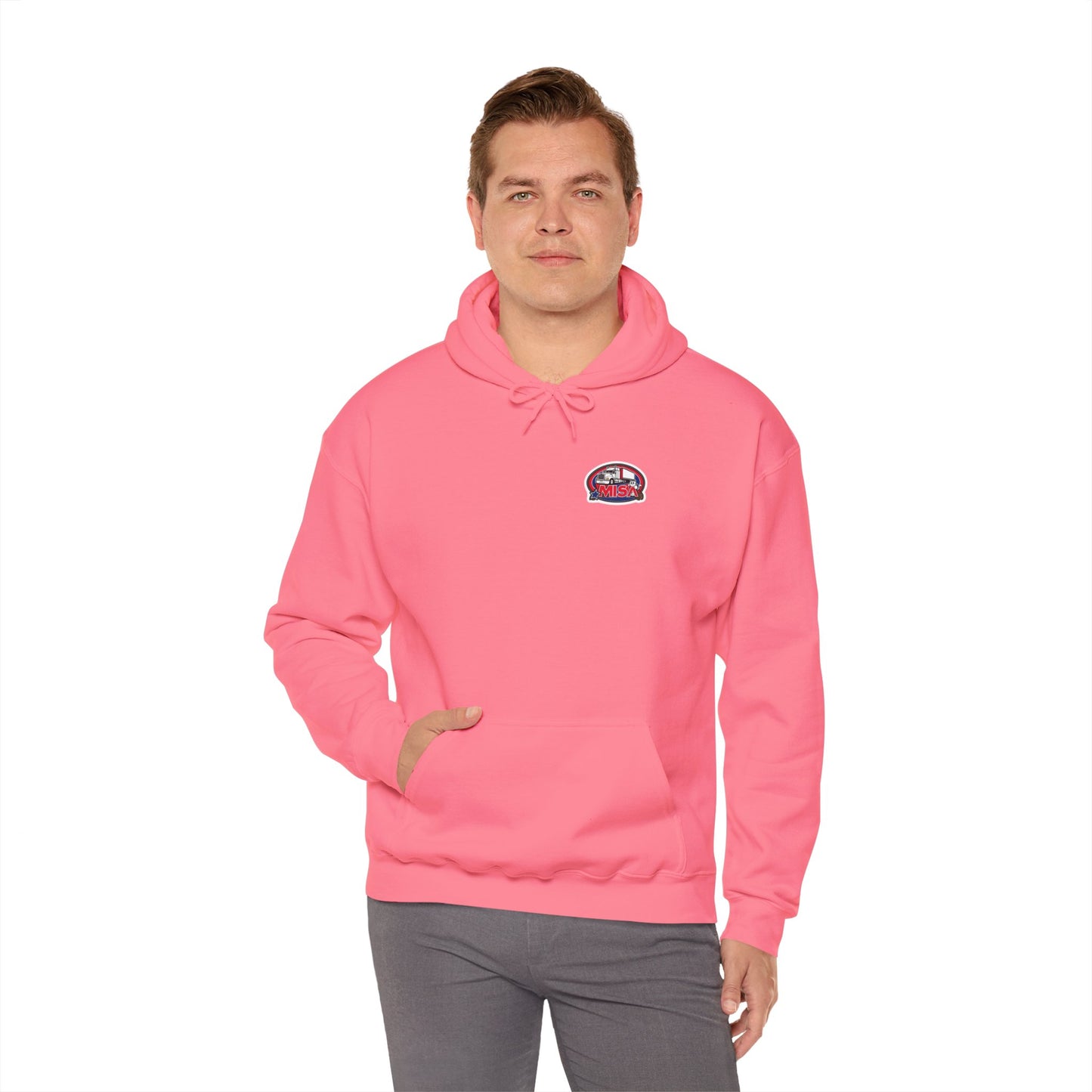 Unisex Heavy Blend™ Hooded Sweatshirt - 'Misa' Vintage Design for Comfort and Style We Drive
