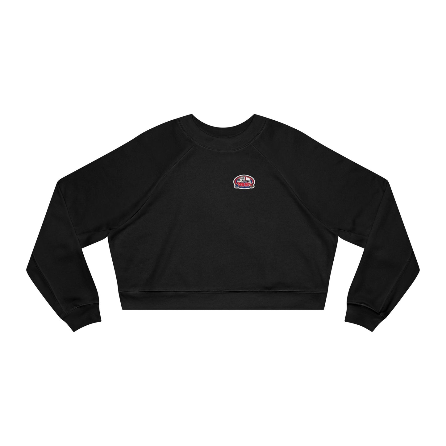 Cozy Women's Cropped Fleece Pullover with Fun Graphic Design | Sir