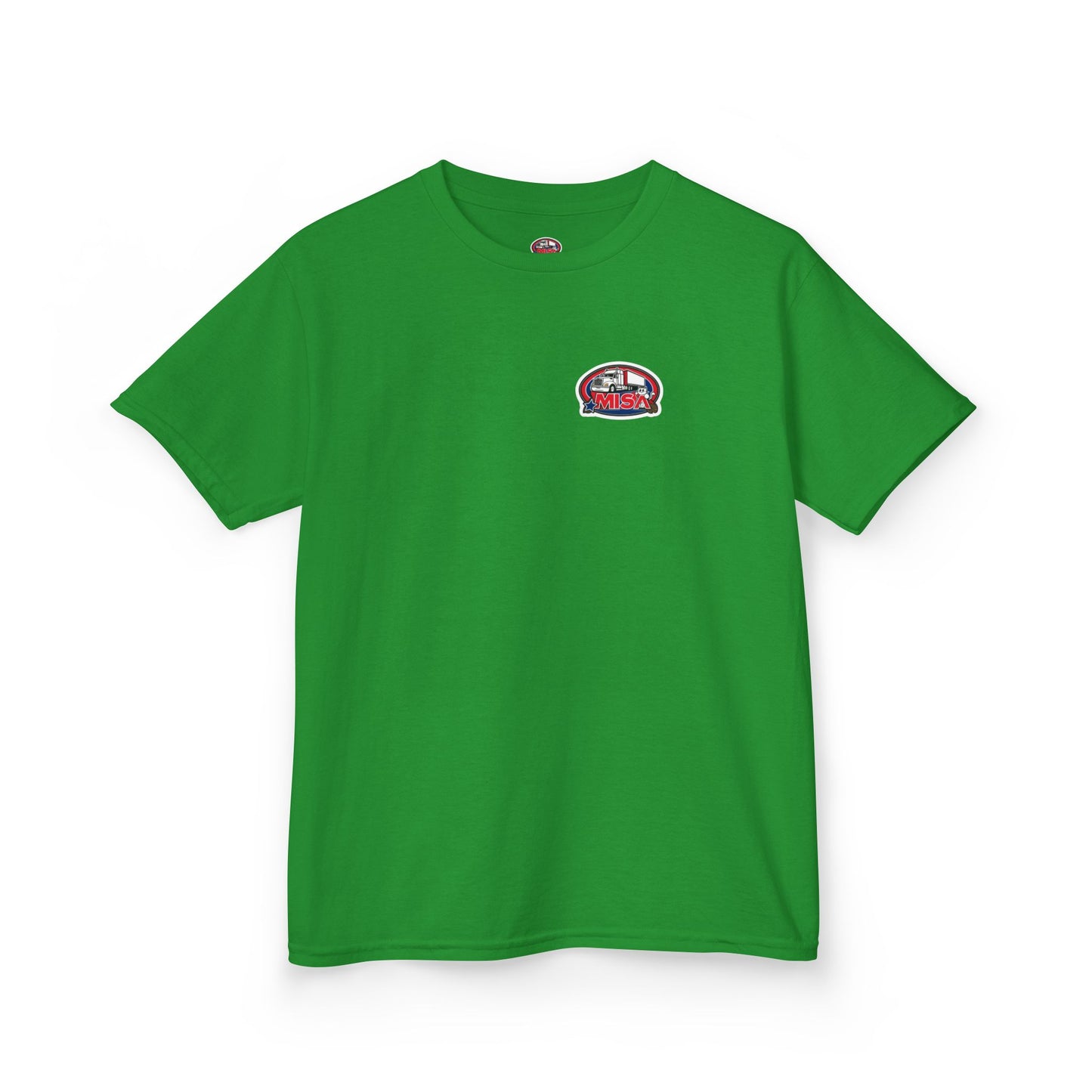 Kids Heavy Cotton Tee - Humorous Truck Parking Tee for Young Adventurers