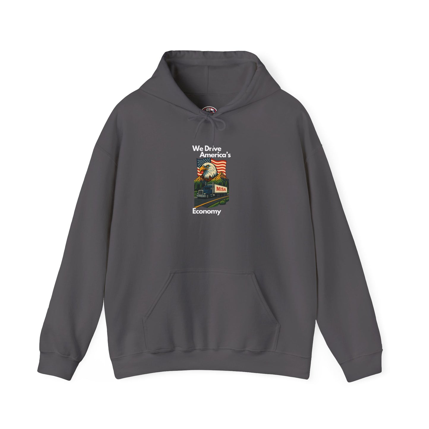 Iconic Vintage Flag Hoodie - Unisex Heavy Blend Sweatshirt We Drive