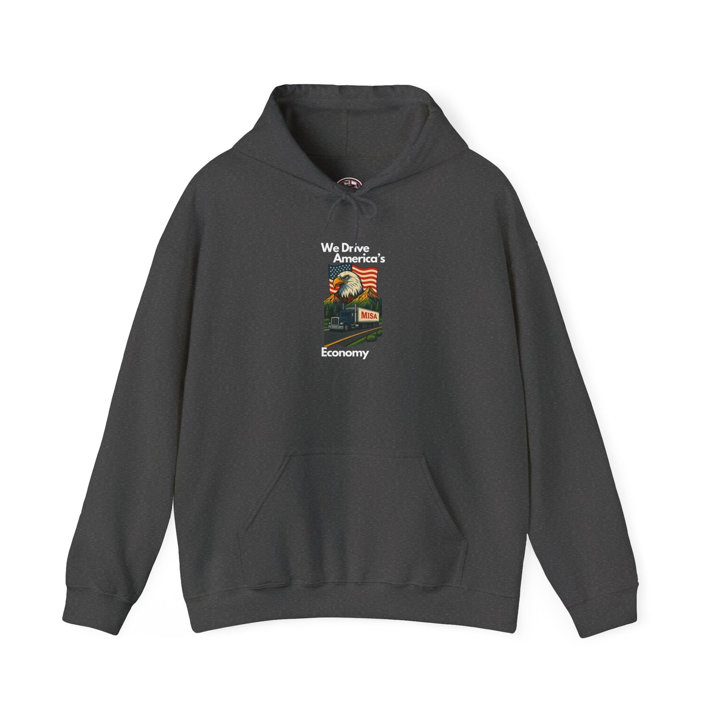 Iconic Vintage Flag Hoodie - Unisex Heavy Blend Sweatshirt We Drive