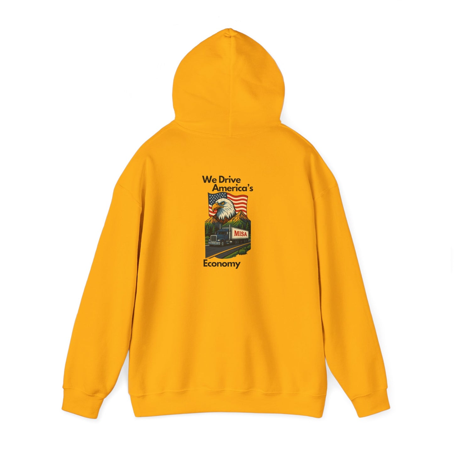 Unisex Heavy Blend™ Hooded Sweatshirt - 'Misa' Vintage Design for Comfort and Style We Drive
