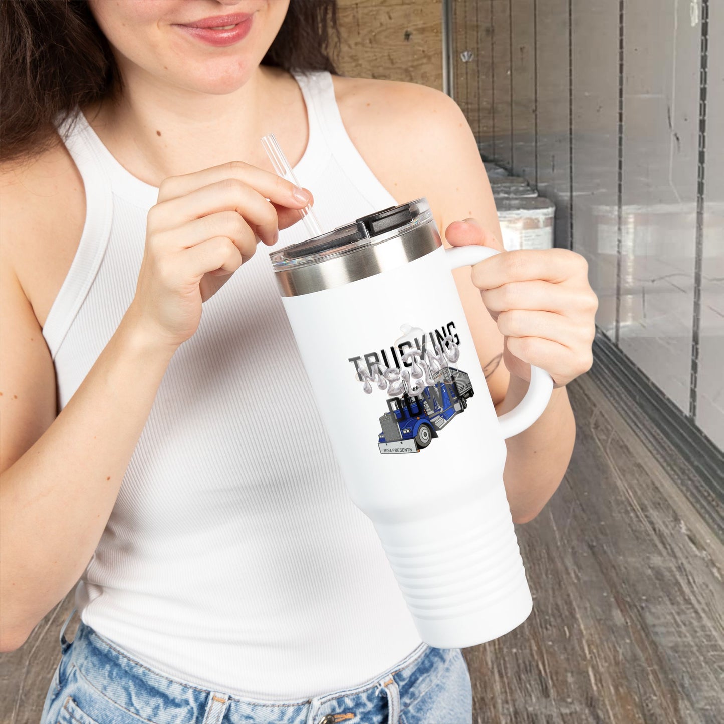 Truckers' 40oz Insulated Travel Mug