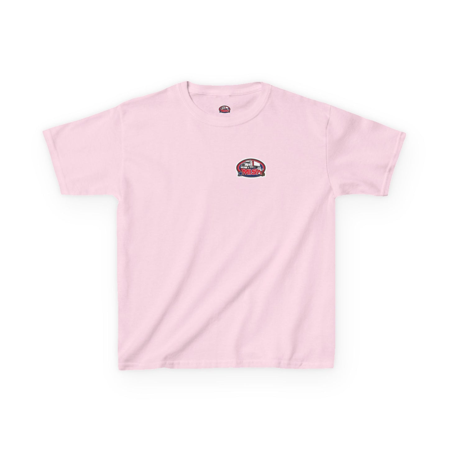 Kids Heavy Cotton Tee - Humorous Truck Parking Tee for Young Adventurers
