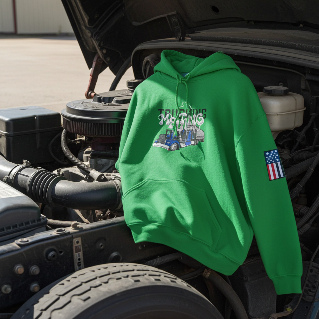 Melting Down Unisex Hoodie - Trucking Design