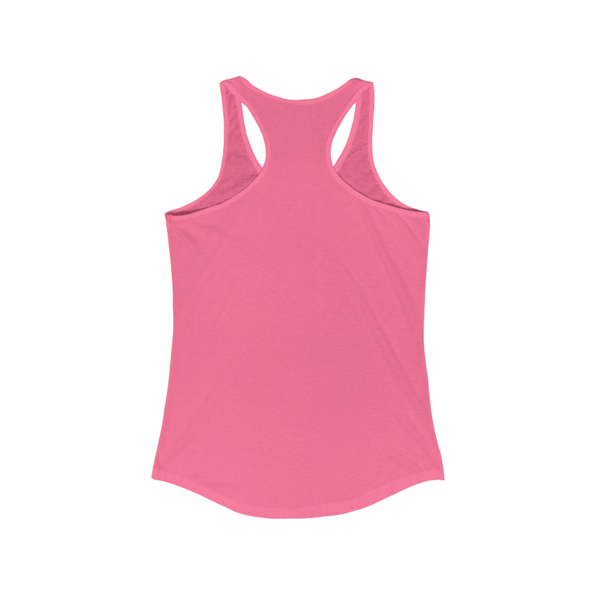 Hot pink women's racerback tank top with patriotic design and "We Drive America's Economy" slogan by Printify.