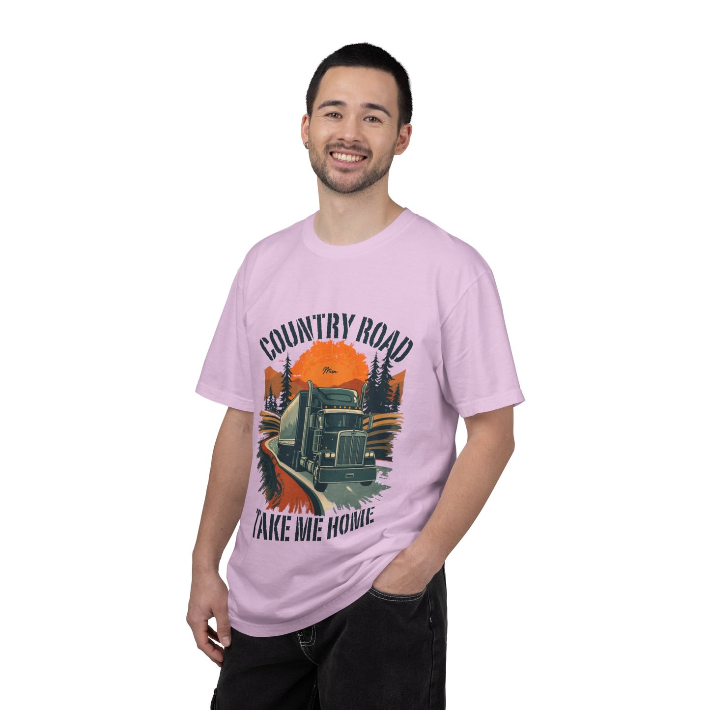 Country Road Truck Tee — "Take Me Home" Vintage Semi-Truck T-Shirt