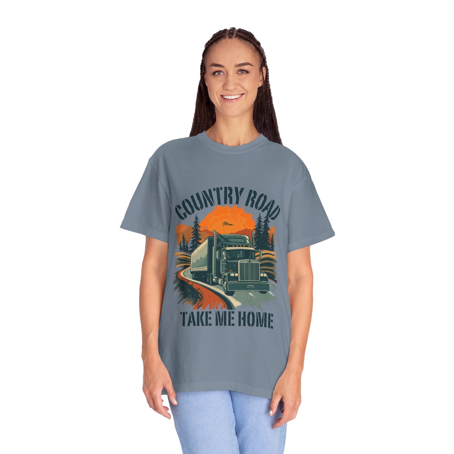 Country Road Truck Tee — "Take Me Home" Vintage Semi-Truck T-Shirt