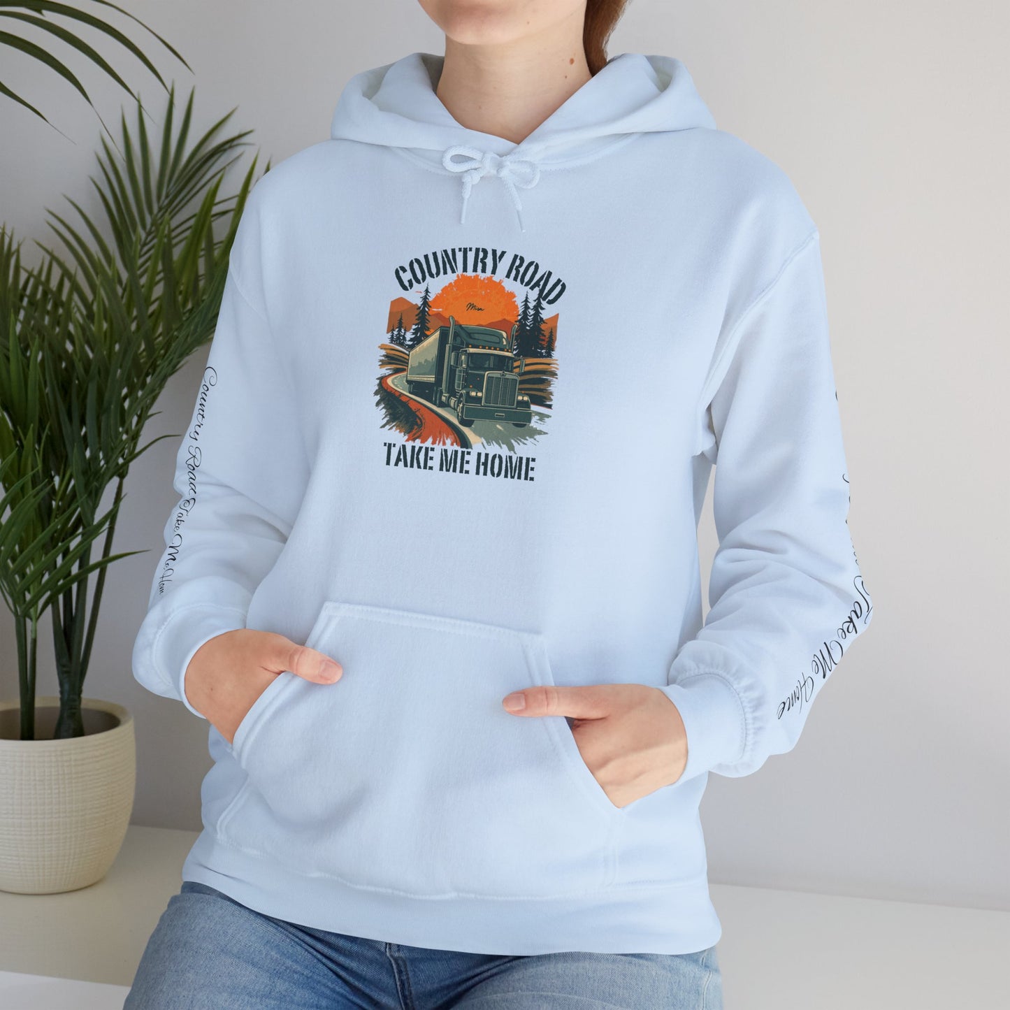 Country Road Hoodie - 'Take Me Home' Vintage Truck Graphic