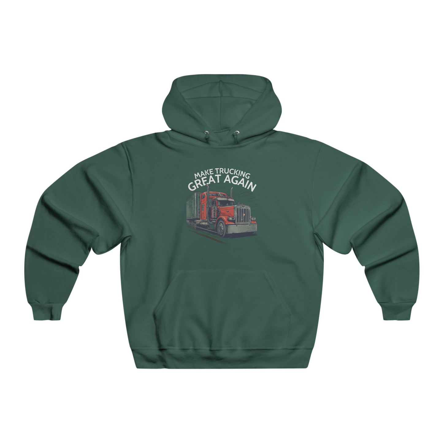 Trucking Great Again Hoodie — Vintage Semi-Truck Graphic Pullover