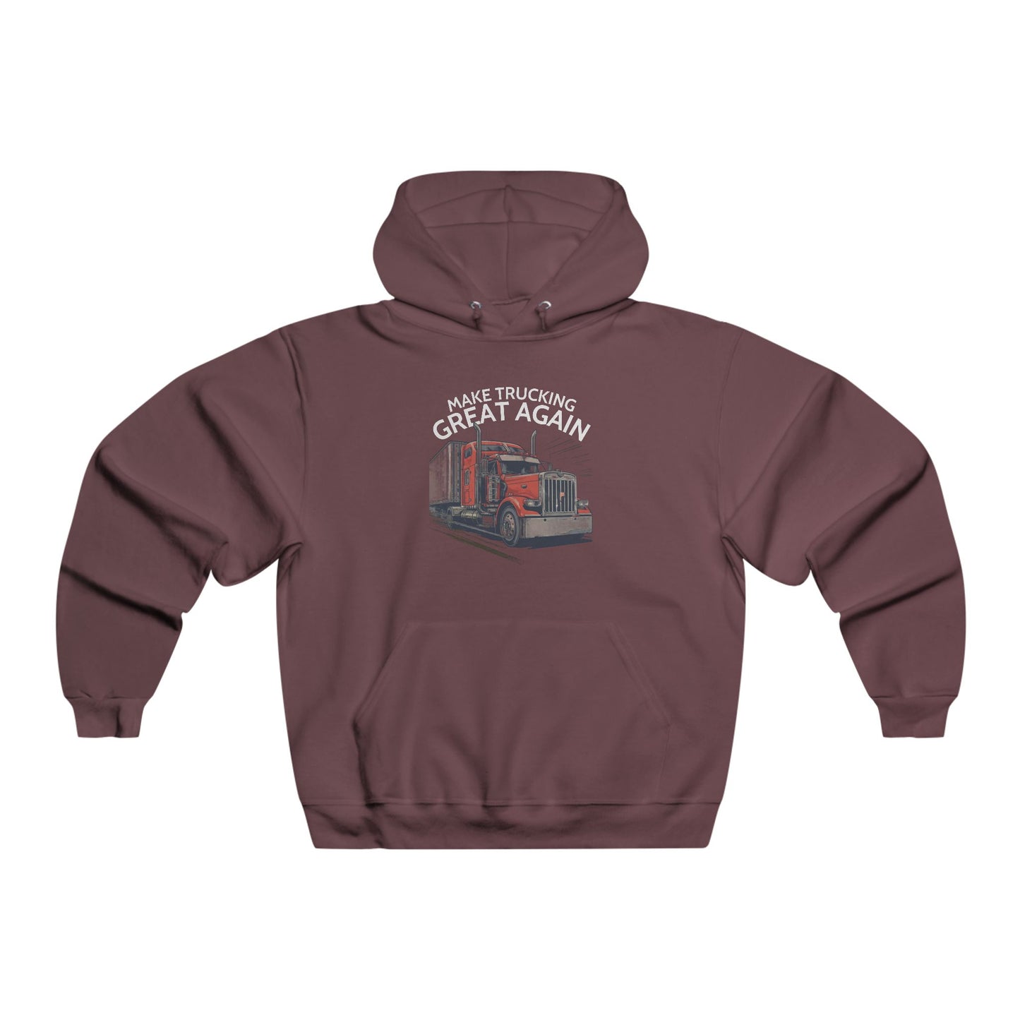 Trucking Great Again Hoodie — Vintage Semi-Truck Graphic Pullover