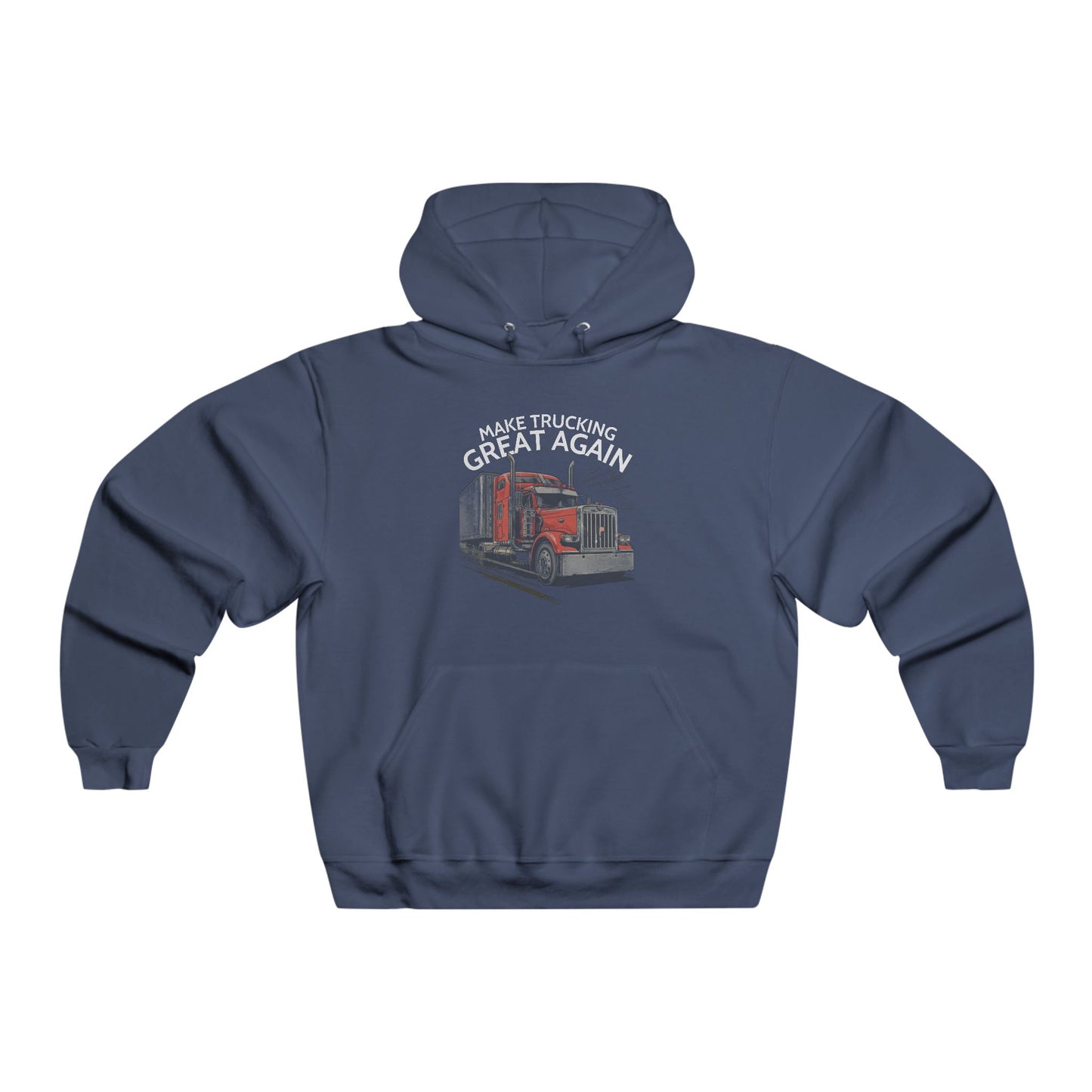 Trucking Great Again Hoodie — Vintage Semi-Truck Graphic Pullover