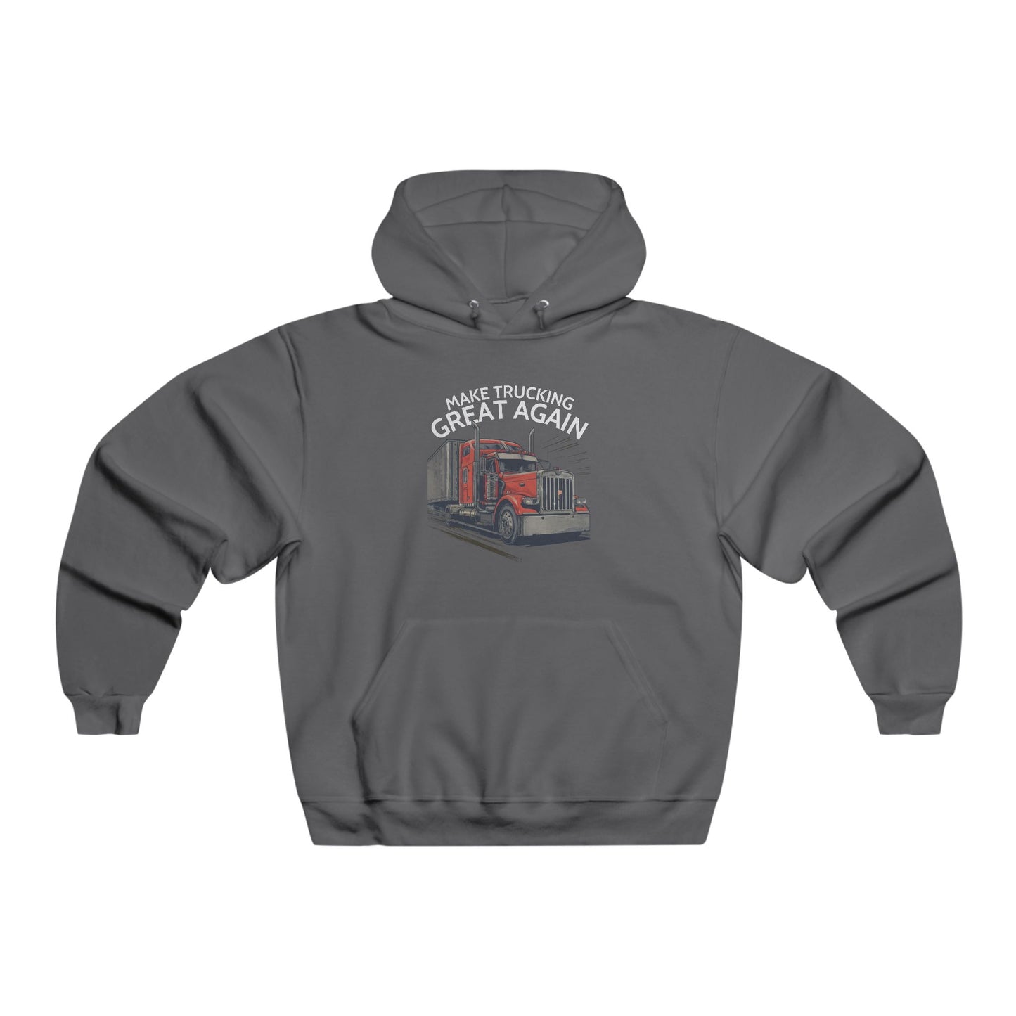 Trucking Great Again Hoodie — Vintage Semi-Truck Graphic Pullover