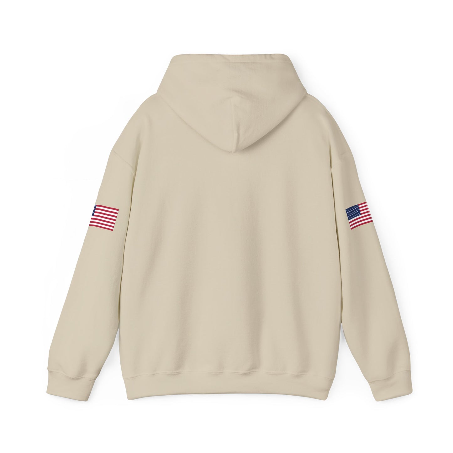 Trucker Hoodie - "Make Trucking Great Again" American Flag Sleeves