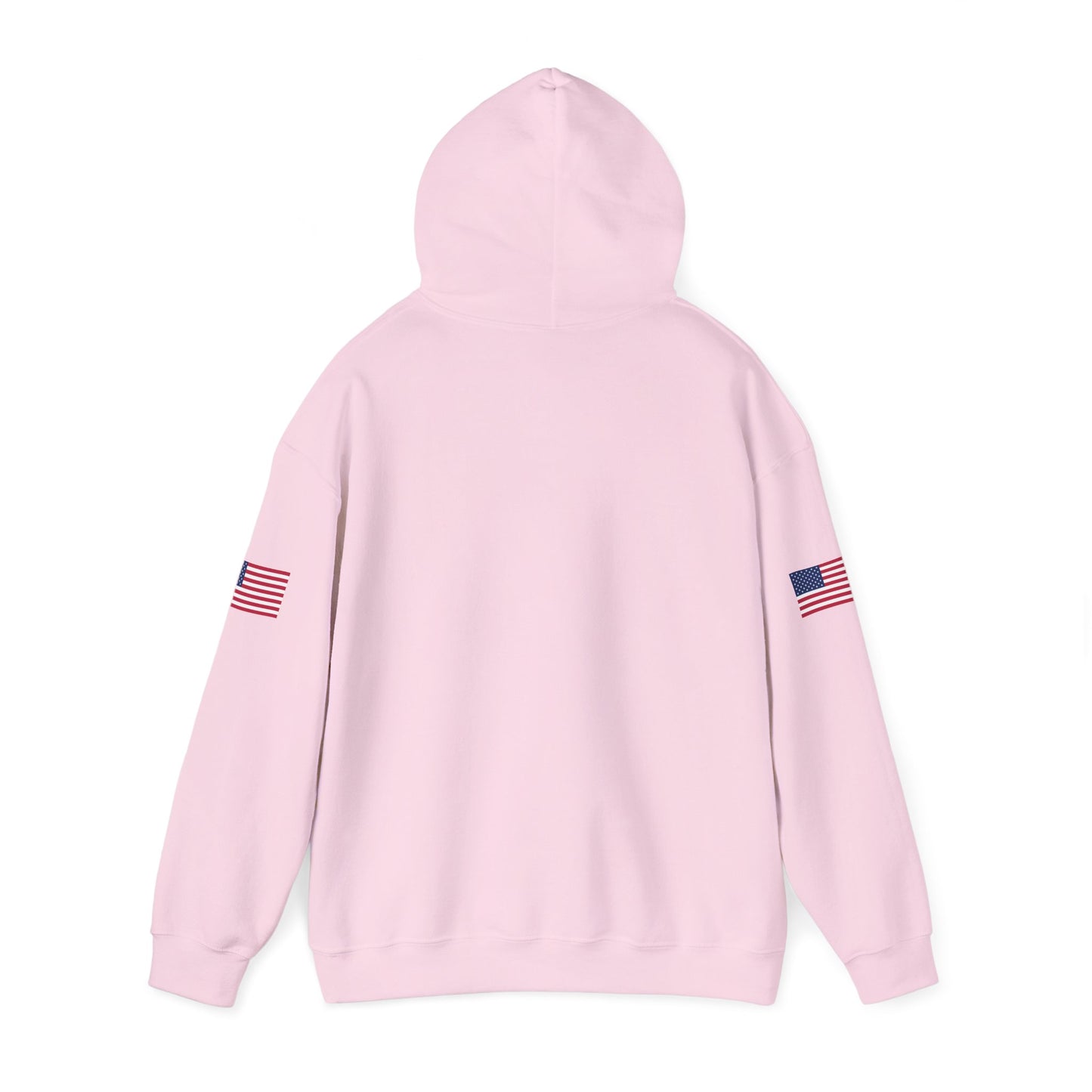 Trucker Hoodie - "Make Trucking Great Again" American Flag Sleeves