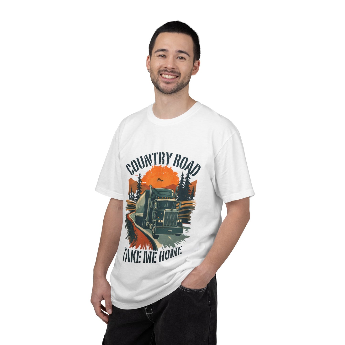 Country Road Truck Tee — "Take Me Home" Vintage Semi-Truck T-Shirt