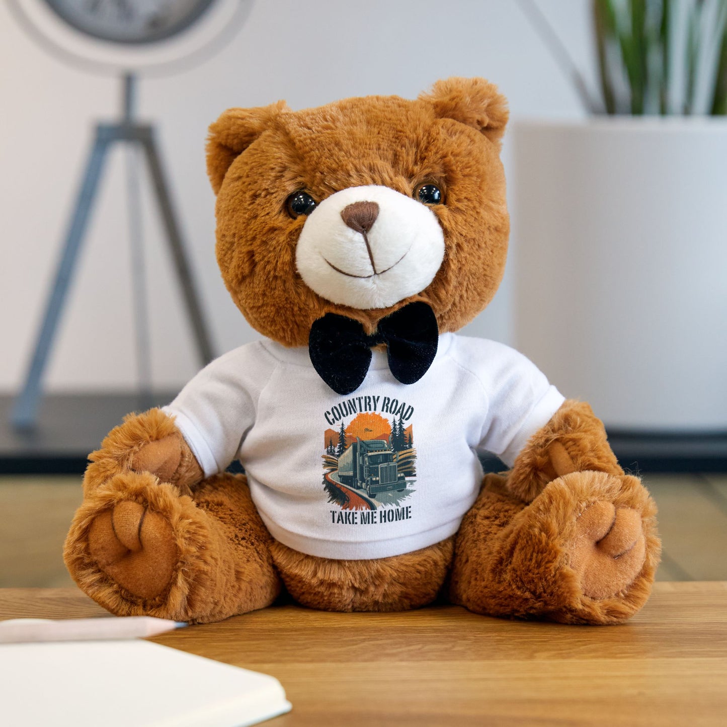 Country Road Teddy Bear Plush with 'Country Road Take Me Home' T‑Shirt
