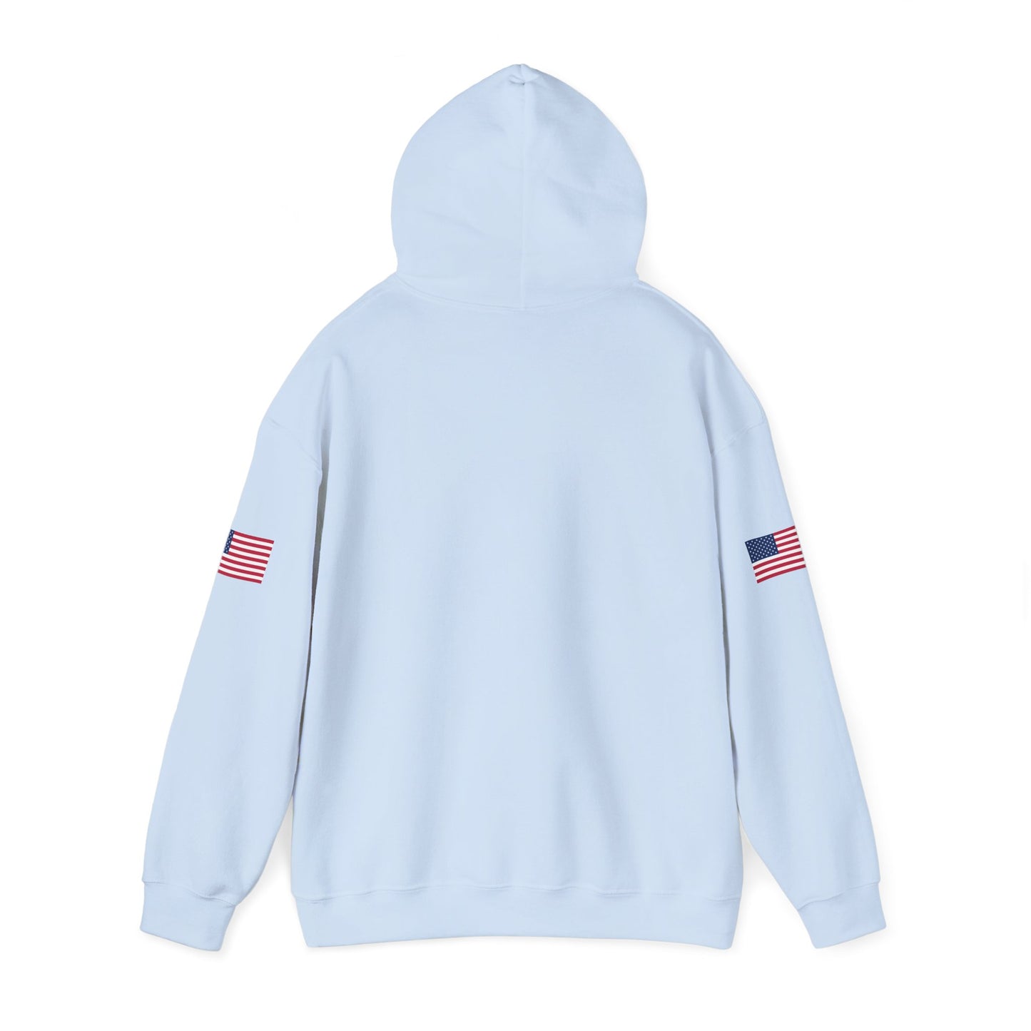 Trucker Hoodie - "Make Trucking Great Again" American Flag Sleeves