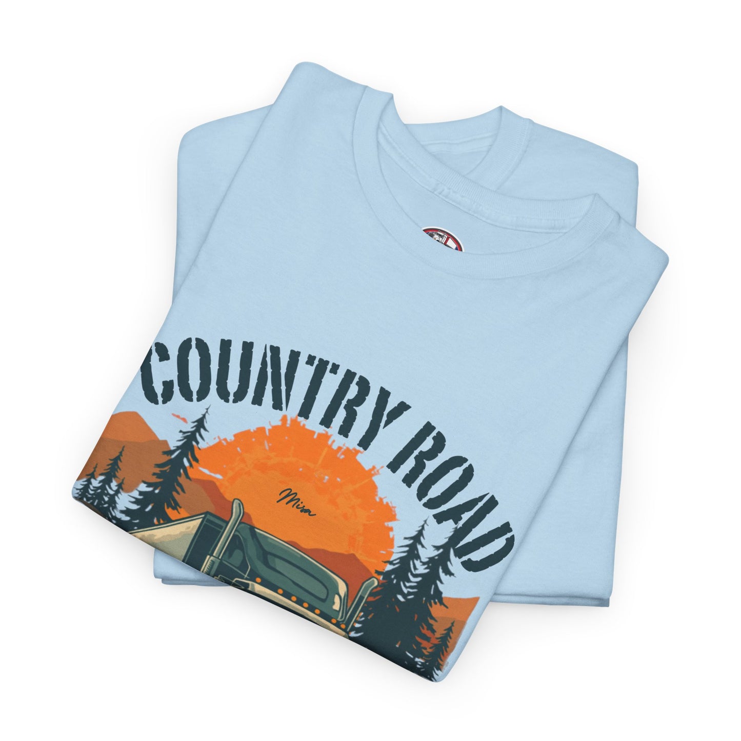 Country Road Truck Tee — "Country Road Take Me Home" Vintage Semi-Truck T-Shirt