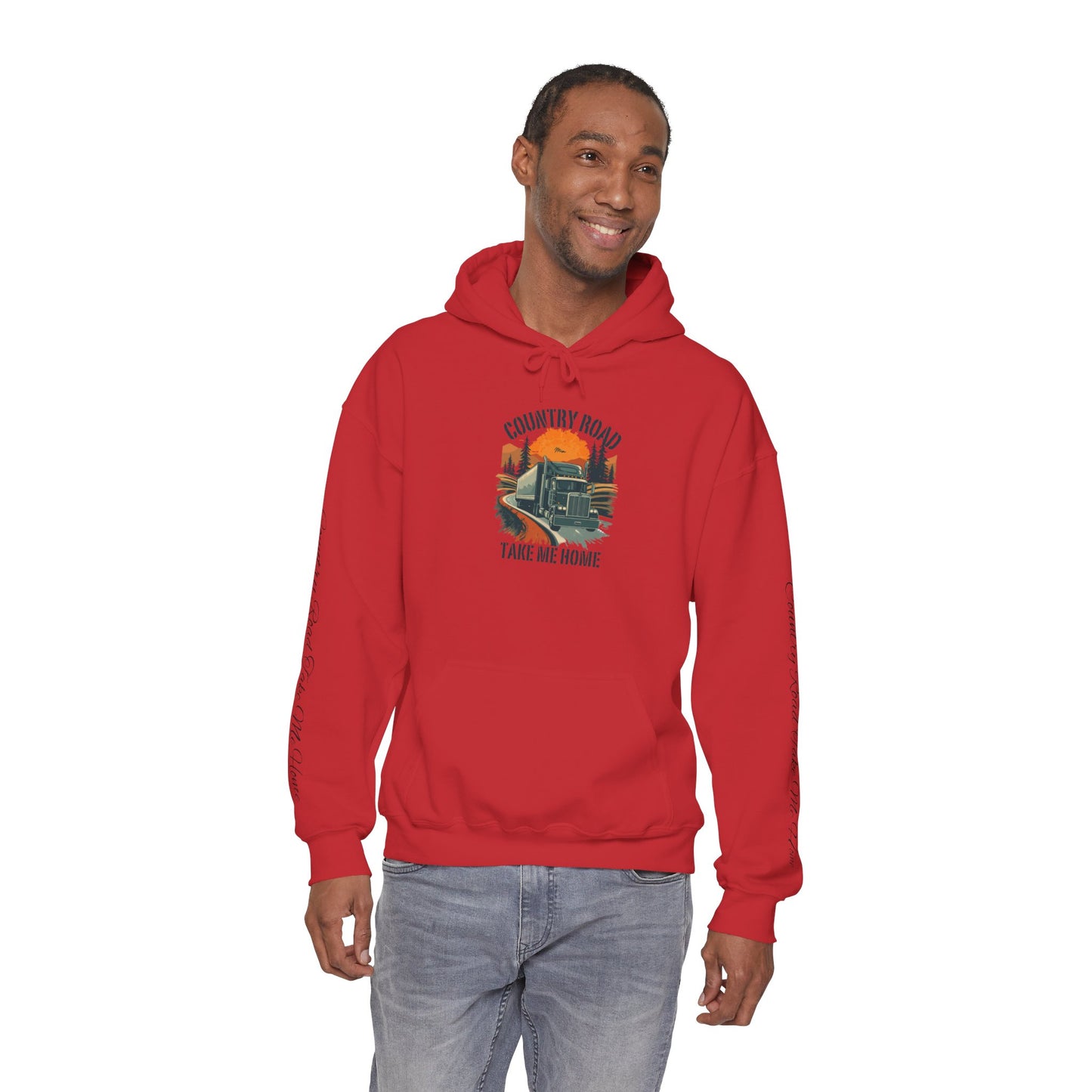 Country Road Hoodie - 'Take Me Home' Vintage Truck Graphic