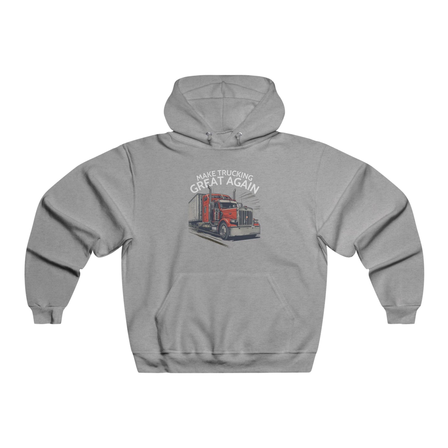 Trucking Great Again Hoodie — Vintage Semi-Truck Graphic Pullover