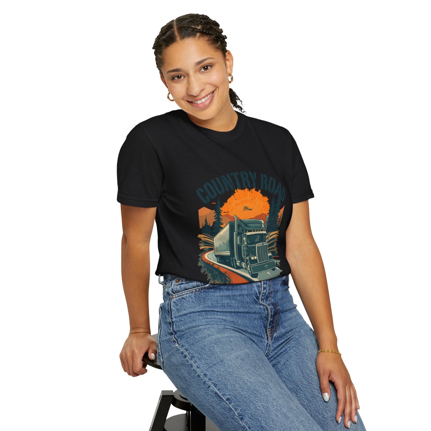 Country Road Truck Tee — "Take Me Home" Vintage Semi-Truck T-Shirt