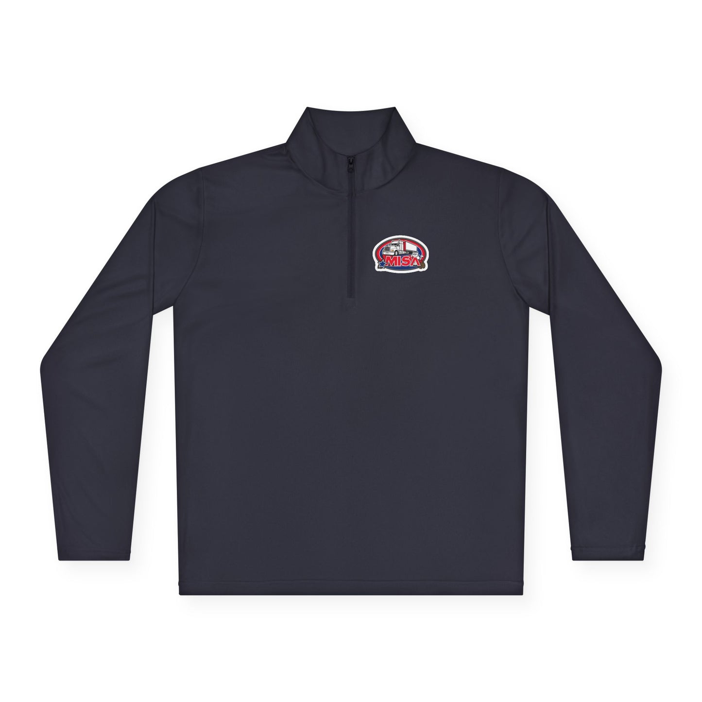 Quarter-Zip Pullover — “Country Road Take Me Home” Trucking Graphic