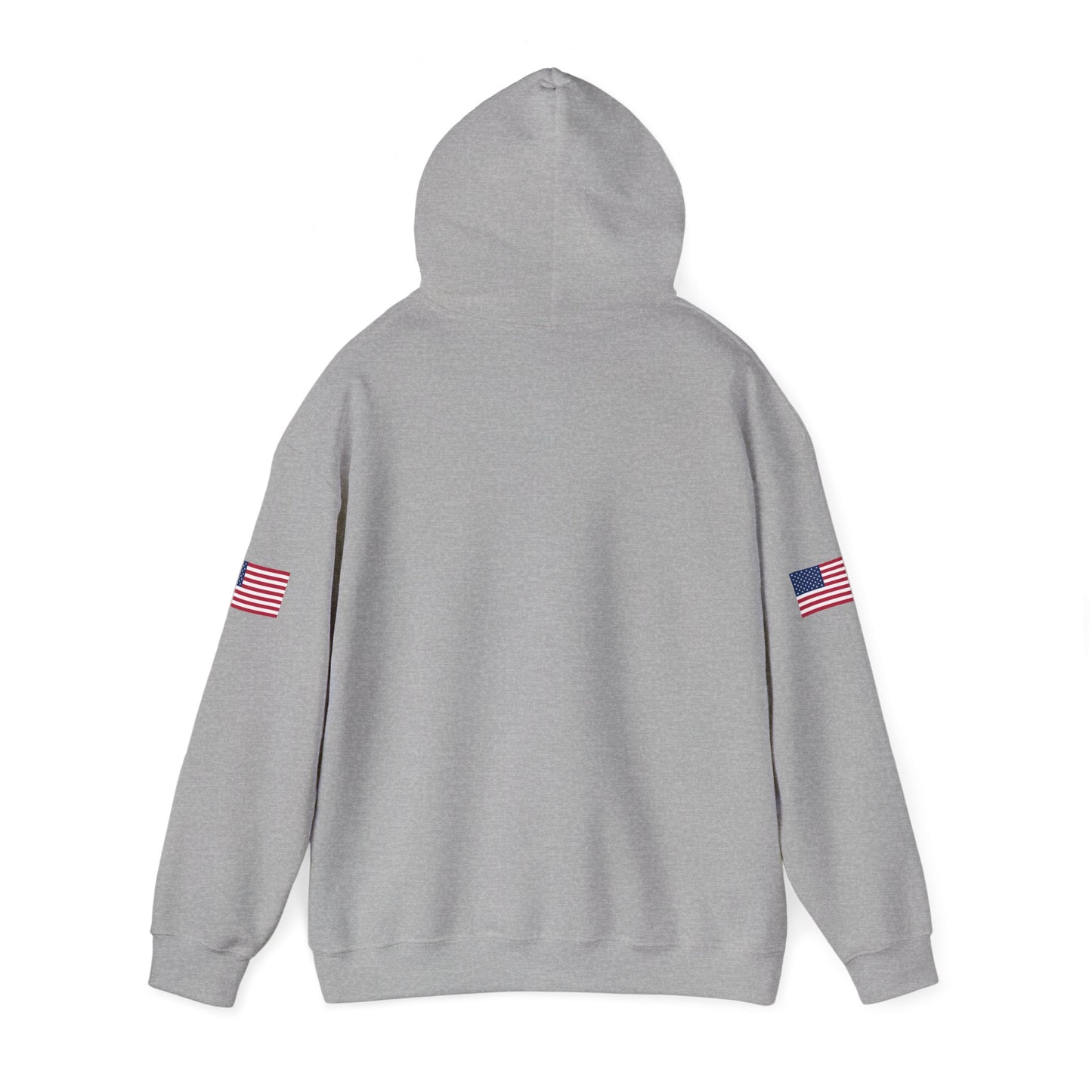 Trucker Hoodie - "Make Trucking Great Again" American Flag Sleeves