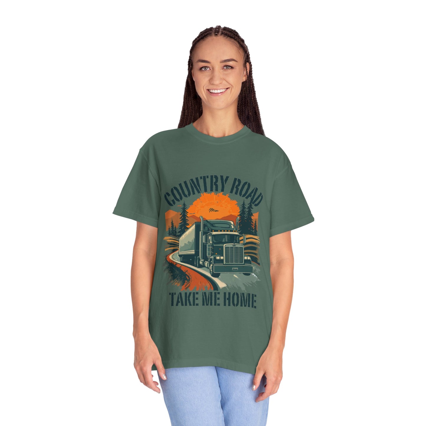 Country Road Truck Tee — "Take Me Home" Vintage Semi-Truck T-Shirt