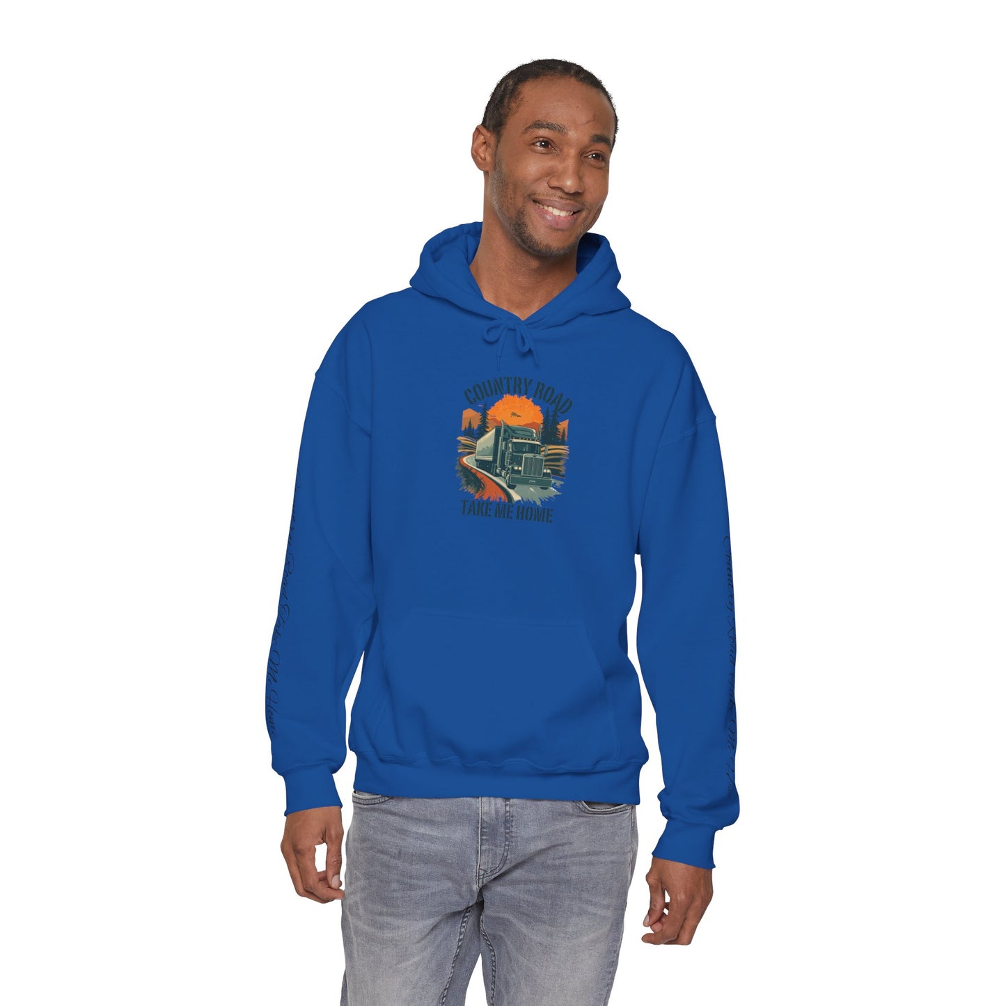 Country Road Hoodie - 'Take Me Home' Vintage Truck Graphic