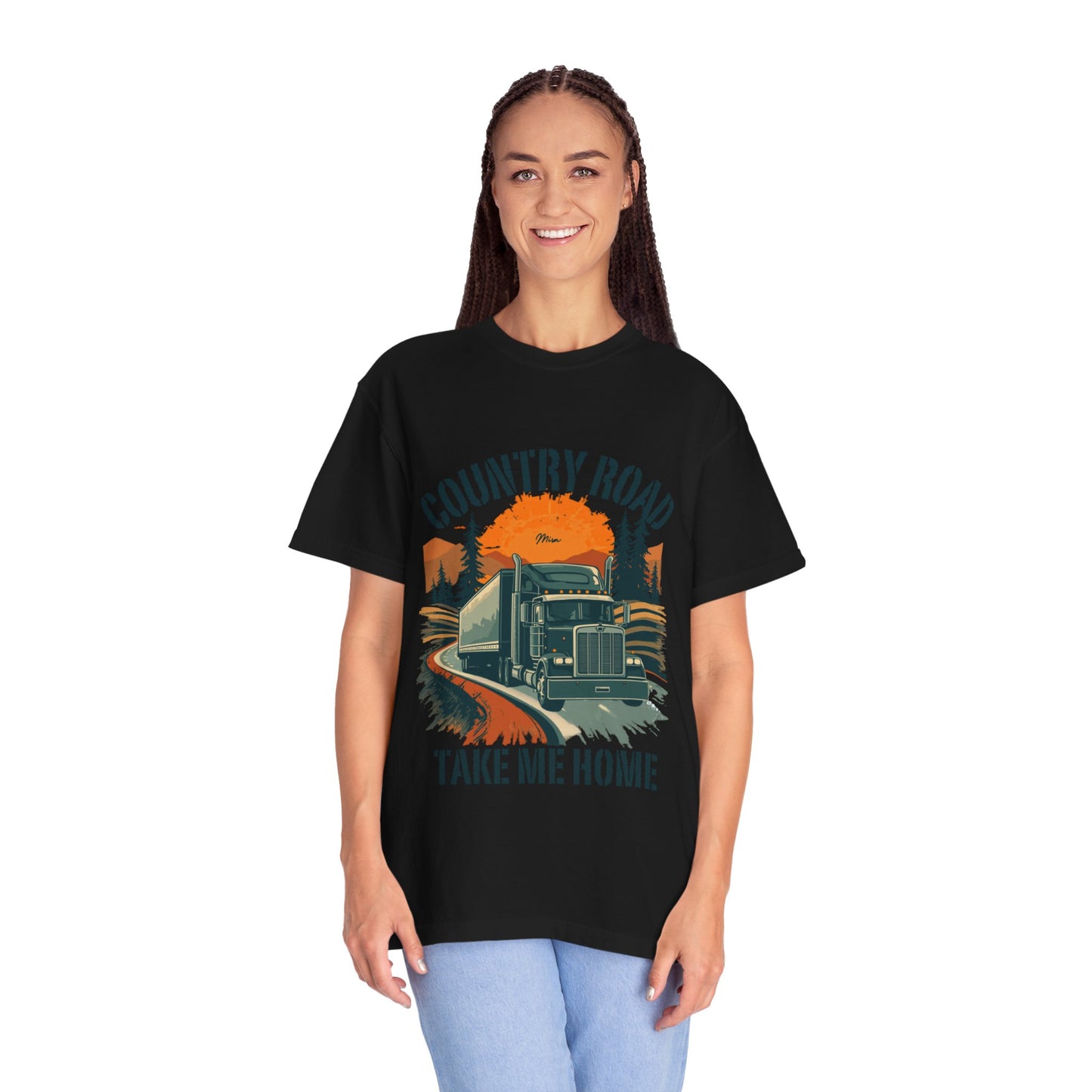 Country Road Truck Tee — "Take Me Home" Vintage Semi-Truck T-Shirt
